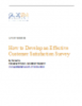 Free download How to Develop An Effective Customer Satisfaction Survey Microsoft Word, Excel or Powerpoint template free to be edited with LibreOffice online or OpenOffice Desktop online