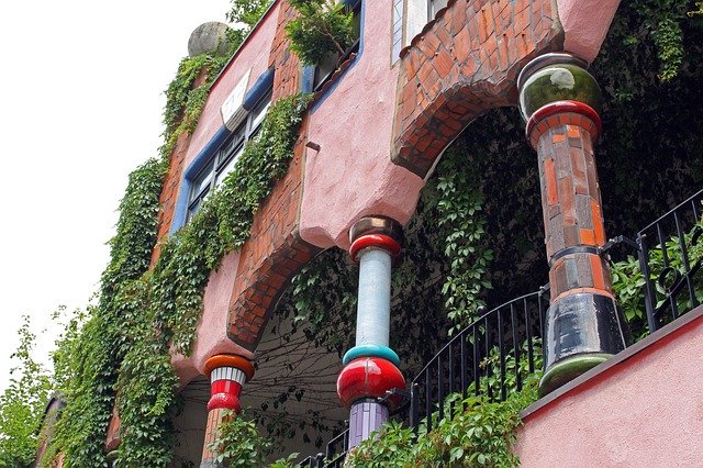 Free download Hundertwasser House Magdeburg -  free photo or picture to be edited with GIMP online image editor