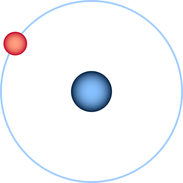 Free download Hydrogen Atom - Free vector graphic on Pixabay free illustration to be edited with GIMP free online image editor