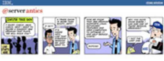 Free download IBM eServer Antics - 4 Panel Cartoon free photo or picture to be edited with GIMP online image editor