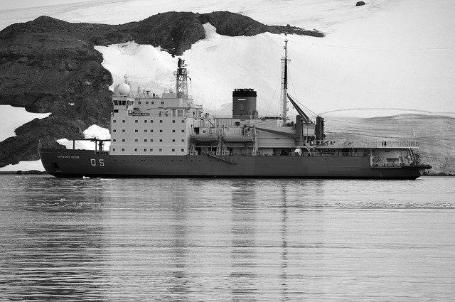 Free download Icebreaker Antarctica Blancoynegro -  free photo or picture to be edited with GIMP online image editor