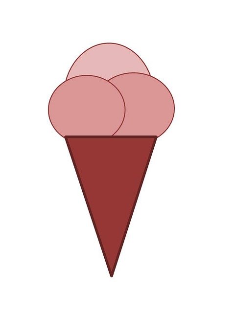 Free download Ice Cream Summer Geometric Shapes -  free illustration to be edited with GIMP free online image editor