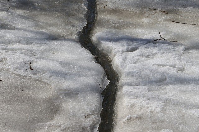 Free download Ice Floes Rivulet Frozen -  free photo or picture to be edited with GIMP online image editor