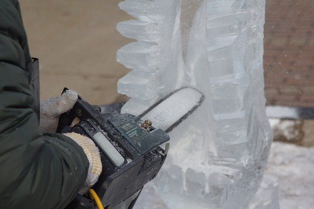 Free download Ice Sculpting Carving Sawing -  free photo or picture to be edited with GIMP online image editor