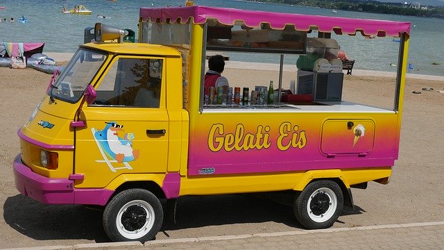 Free download Ice Summer Cream Vendor -  free photo or picture to be edited with GIMP online image editor