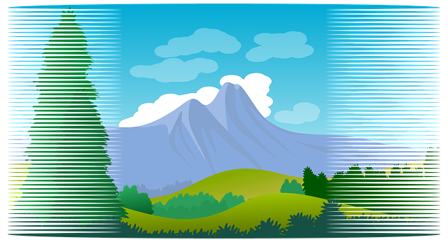 Free download Illustration Landscape Stylized -  free illustration to be edited with GIMP free online image editor
