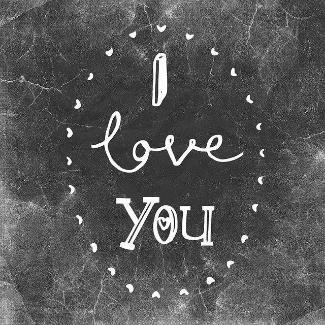 Free download I Love You Message Card -  free illustration to be edited with GIMP free online image editor