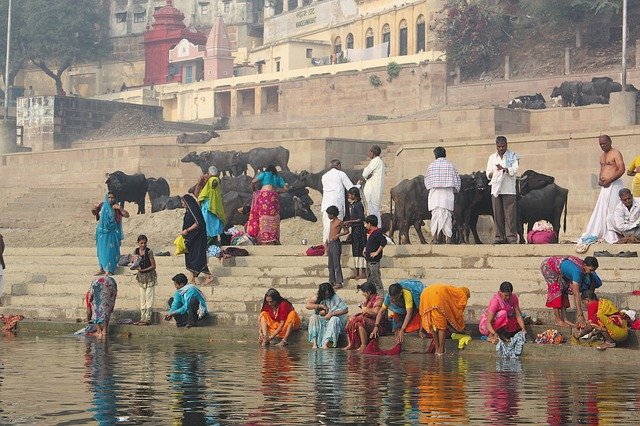 Free download India Banner System The Ganges -  free photo or picture to be edited with GIMP online image editor