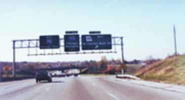 Free download Interstate 70 West at Exit 234, Route 180, St. Charles Rock Rd exit (1989)  free photo or picture to be edited with GIMP online image editor