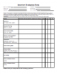 Free download Interview Evaluation Form 1 DOC, XLS or PPT template free to be edited with LibreOffice online or OpenOffice Desktop online