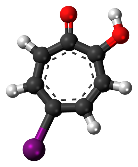 Free download Iodotropolone Chemistry Atoms -  free illustration to be edited with GIMP free online image editor