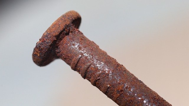 Free download Iron Rust Nail -  free photo or picture to be edited with GIMP online image editor