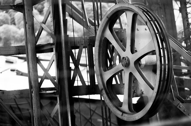 Free download Iron Wheel Elevator -  free photo or picture to be edited with GIMP online image editor