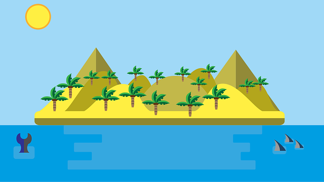 Free download Island Desert Deserted - Free vector graphic on Pixabay free illustration to be edited with GIMP free online image editor