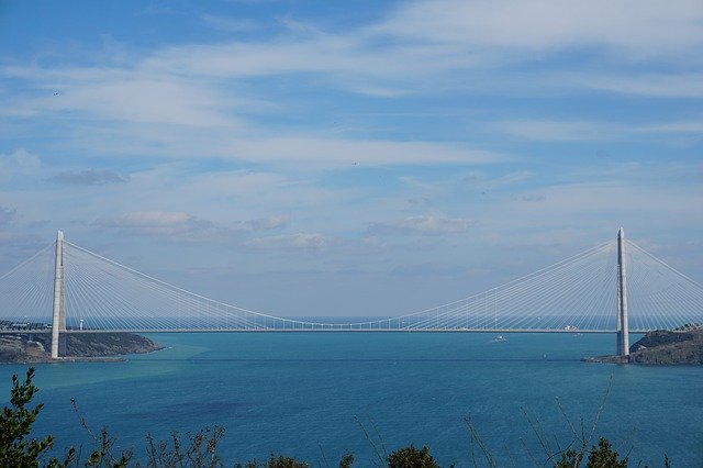 Free download Istanbul Bridge The Strait Of -  free photo or picture to be edited with GIMP online image editor