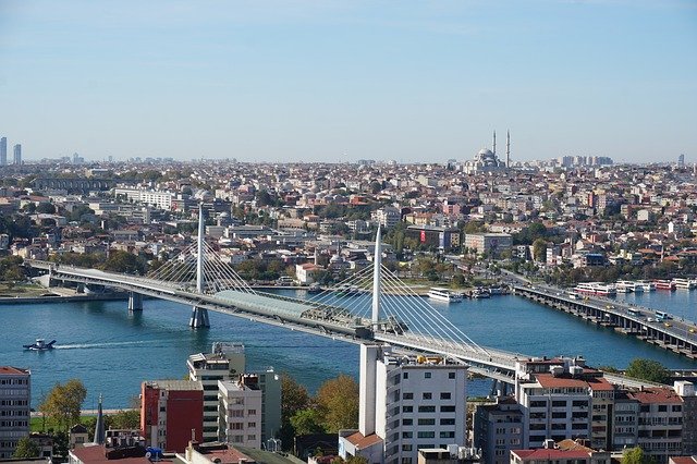 Free download Istanbul Golden Horn Bridge -  free photo or picture to be edited with GIMP online image editor