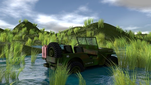 Free download Jeep War Army free illustration to be edited with GIMP online image editor