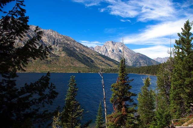 Free download Jenny Lake Vista Mountains -  free photo or picture to be edited with GIMP online image editor