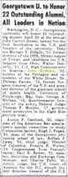 Free download Jesuit Georgetown Honors John McShain at John Carroll Dinner, The St. Louis Register Volume 12 Number 14 4 April 1952 free photo or picture to be edited with GIMP online image editor