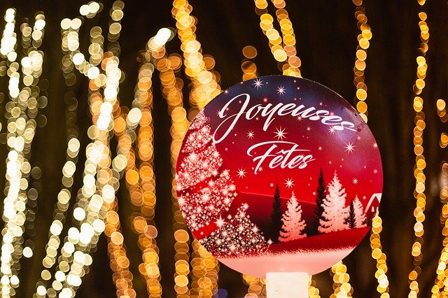 Free download Joyeusesfêtes Christmas Bokeh -  free photo or picture to be edited with GIMP online image editor