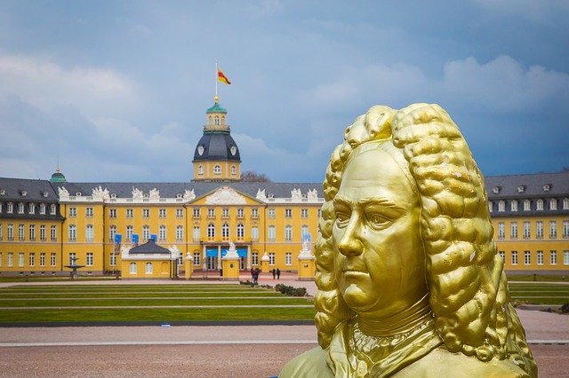 Free download Karlsruhe Palace Handel -  free photo or picture to be edited with GIMP online image editor