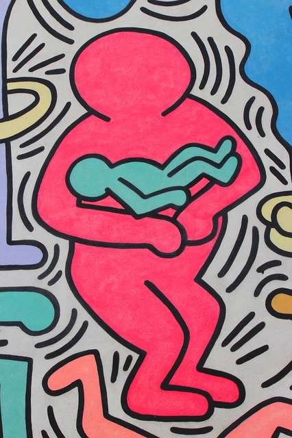 Free download Keith Haring Birth Childhood -  free illustration to be edited with GIMP free online image editor