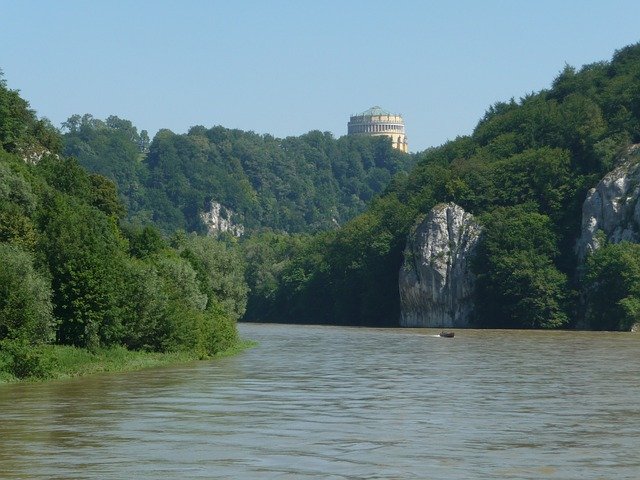 Free download Kelheim Danube Befreiungshalle -  free photo or picture to be edited with GIMP online image editor