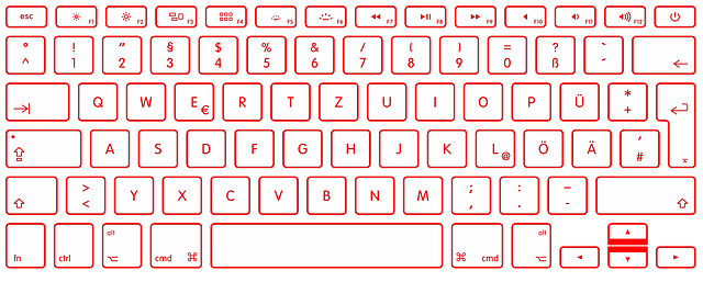 Free download Keyboard Red Write -  free illustration to be edited with GIMP free online image editor