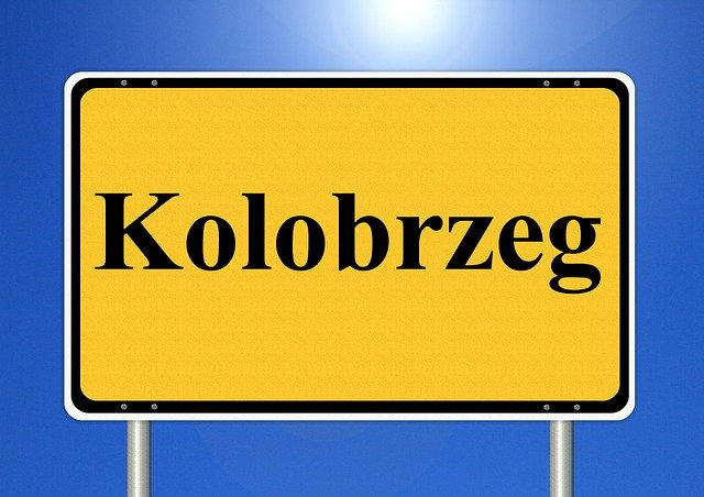 Free download Kolobrzeg Town Sign Traffic -  free illustration to be edited with GIMP free online image editor