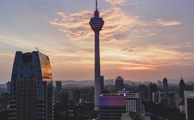 Free download kuala lumpur kl tower sunset city free picture to be edited with GIMP free online image editor