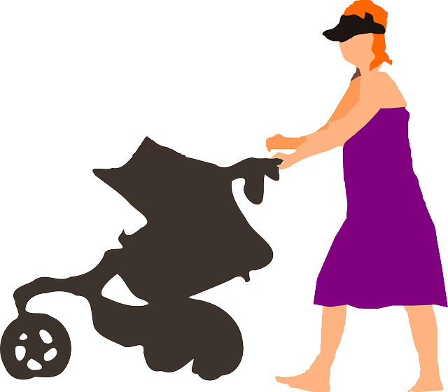 Free download Lady Stroller Baby - Free vector graphic on Pixabay free illustration to be edited with GIMP free online image editor