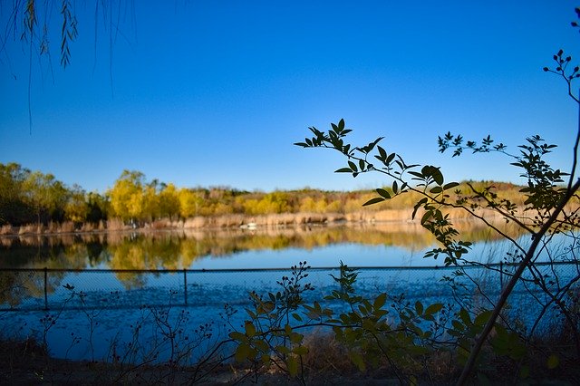 Free download Lake Autumn Blue Sky -  free photo or picture to be edited with GIMP online image editor