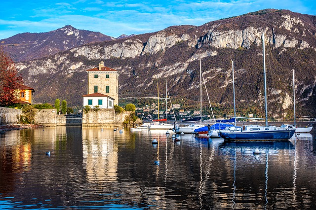 Free download lake como boats mountain lake free picture to be edited with GIMP free online image editor