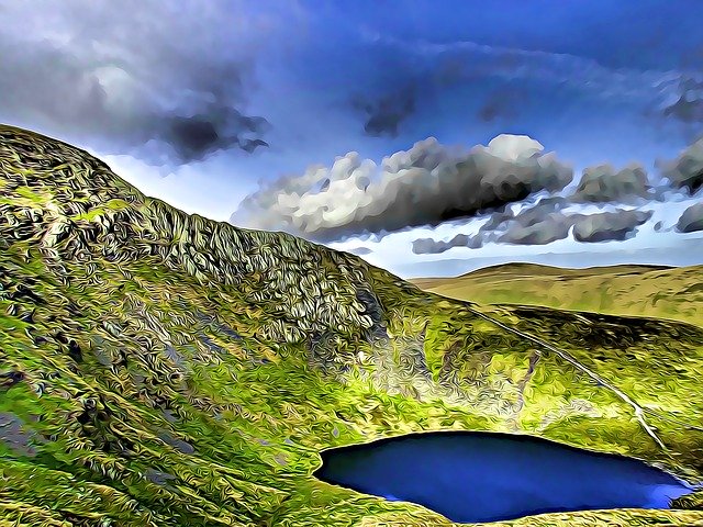 Free download Lake District Cumbria Blencathra -  free illustration to be edited with GIMP free online image editor