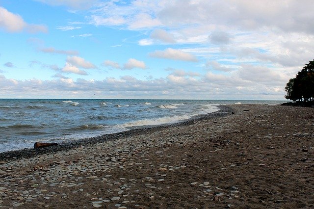 Free download Lake Erie Waves Beach -  free photo or picture to be edited with GIMP online image editor