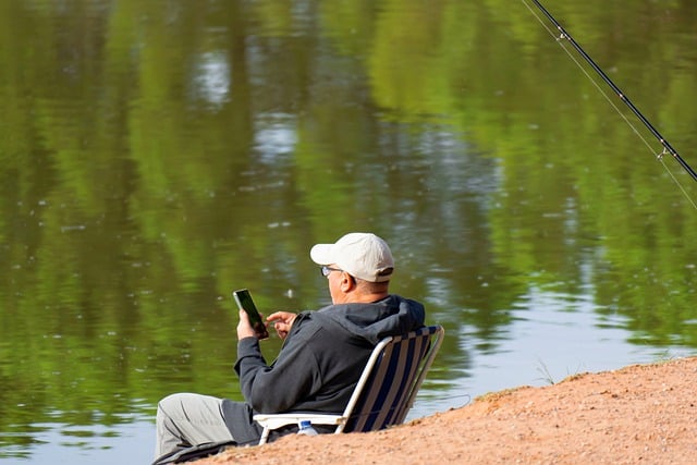 Free download lake fisherman fishing person free picture to be edited with GIMP free online image editor