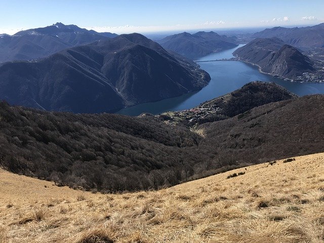 Free download Lake Lugano From Monte Boglia -  free photo or picture to be edited with GIMP online image editor