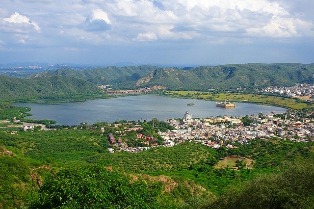 Free download Lake Man Sagar Jalmahal Aravalli -  free photo or picture to be edited with GIMP online image editor