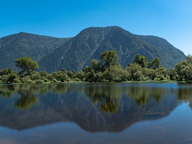 Free download Lake Mountains Nature free photo template to be edited with GIMP online image editor