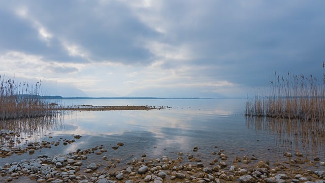 Free download lake mountains riverbank heaven free picture to be edited with GIMP free online image editor