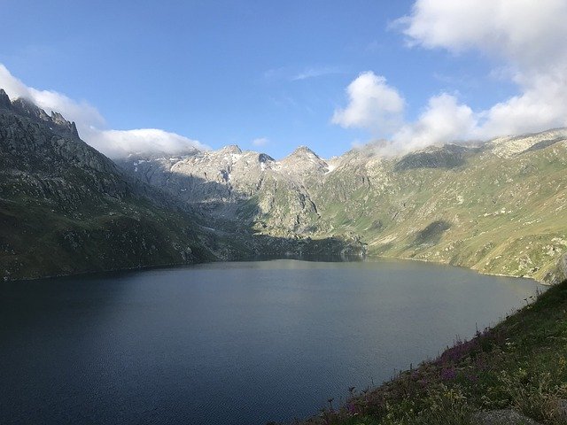 Free download Lake Of Lucendro Alpine Route Alps -  free photo or picture to be edited with GIMP online image editor