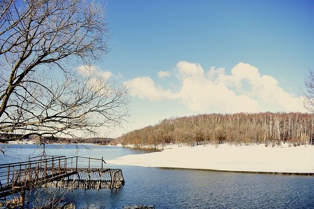 Free download Lake Pond Winter -  free photo or picture to be edited with GIMP online image editor