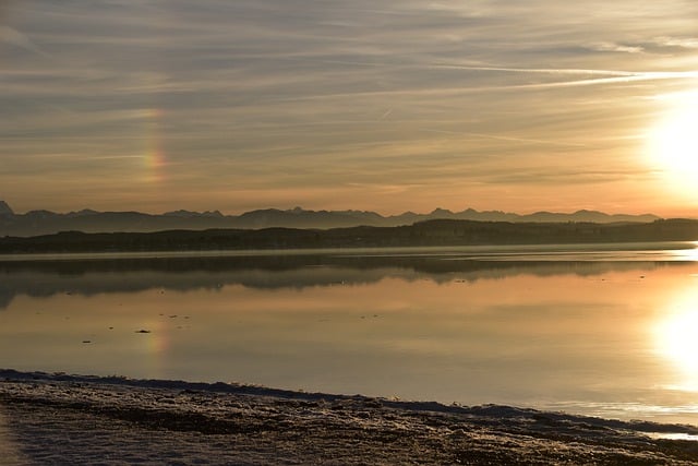 Free download lake starnberg sunset free picture to be edited with GIMP free online image editor