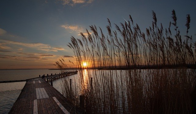 Free download lake steppe lake austria sunset free picture to be edited with GIMP free online image editor