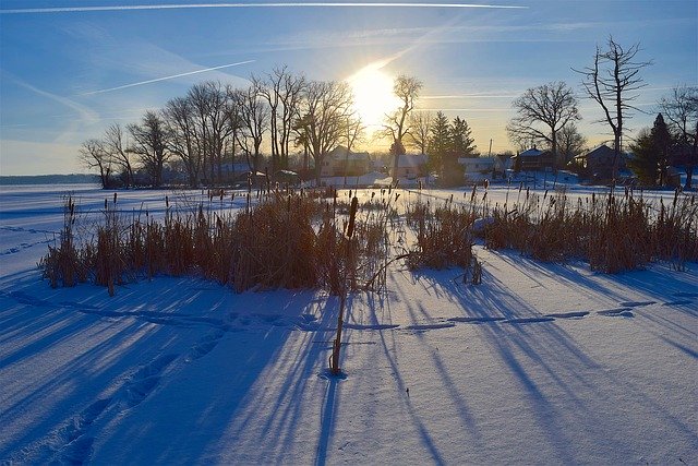 Free download Lake Sunrise Frozen -  free photo or picture to be edited with GIMP online image editor