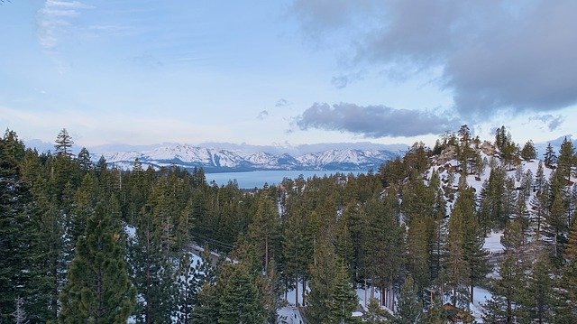 Free download Lake Tahoe Spring Morning Blue -  free photo or picture to be edited with GIMP online image editor