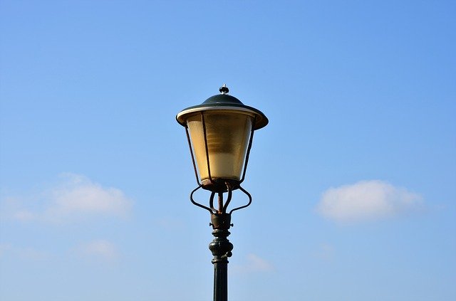 Free download Lamp Blue Sky -  free photo or picture to be edited with GIMP online image editor