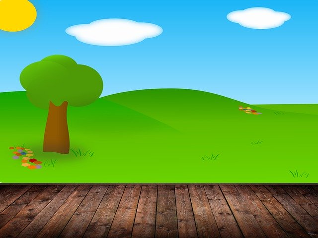 Free download Landscape Childish Mar -  free illustration to be edited with GIMP free online image editor