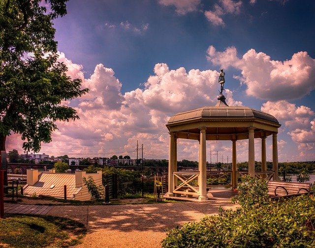 Free download Landscape Philadelphia Gazebo -  free photo or picture to be edited with GIMP online image editor