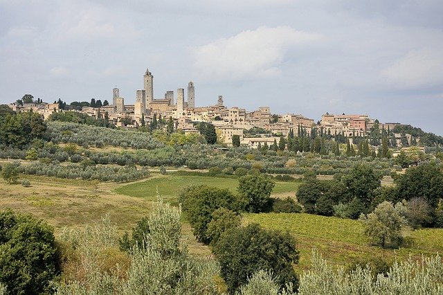 Free download Landscape Tuscany Tourism Saint -  free photo or picture to be edited with GIMP online image editor